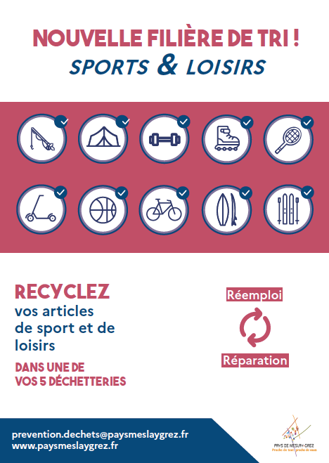 recyclage aticles de sports et de loisirs